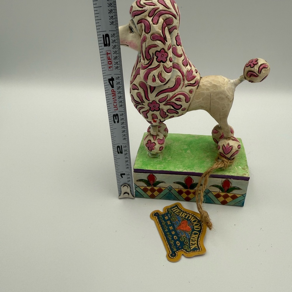 2005 Jim Shore Heartwood Creek "Lulu" Poodle Dog Figurine Enesco 5 3/4" H - Picture 11 of 13